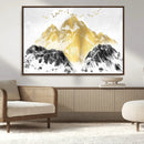 Golden Mountain Triptych Wall Art Canvas Print, Modern by MyGreatCanvas | Canvas Wall Art Prints | Photo Prints & Wall Decor