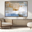 Blue Multi Panel Abstract Wall Art Canvas, Abstract Blue and