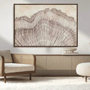 Tree Ring Wall Art Triptych, Rustic Wood Ring Canvas Print,