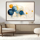 Geometric Blue Orange Abstract Wall Art Canvas, Geometric by MyGreatCanvas | Canvas Wall Art Prints | Photo Prints & Wall Decor