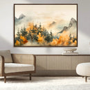 Abstract Watercolor Mountains and Trees Autumn Art, by MyGreatCanvas | Canvas Wall Art Prints | Photo Prints & Wall Decor