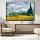 Wheatfield With Cypresses By Van Gogh Painting Wall Art