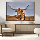 Texas Longhorn Wall Art Print, Framed Longhorn Cow Wall Art