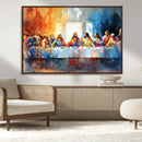 Abstract Watercolor The Last Supper Wall Art