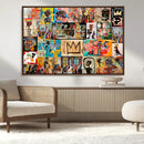 Abstract Art Collage Wall Art Canvas Print – Framed, Ready