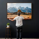 Vintage Old Barn Field Wall Art Canvas Print for Farmhouse by MyGreatCanvas | Canvas Wall Art Prints | Photo Prints & Wall Decor