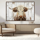 Rustic Longhorn Bull Wall Art Canvas Set – Western-Inspired by MyGreatCanvas | Canvas Wall Art Prints | Photo Prints & Wall Decor