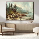Abstract Acadia National Park Wall Art Canvas Print -