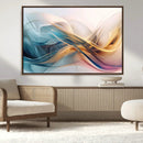 Abstract Flowing Colors Wall Art Canvas Print