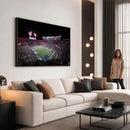 Ben Hill Griffin Stadium Night Game Triple Canvas Wall Art -