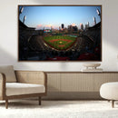 PNC Park Evening Game Triple Canvas Wall Art - Pittsburgh