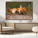 Sleeping Fox Wall Art Canvas Print, Farmhouse Wall Decor and by MyGreatCanvas | Canvas Wall Art Prints | Photo Prints & Wall Decor