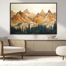 Rustic Wood Mountain Wall Art Print | Triptych Giclee Print by MyGreatCanvas | Canvas Wall Art Prints | Photo Prints & Wall Decor