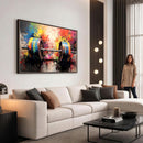 Weightlifting Barbell Art Triptych, Bold Abstract Fitness