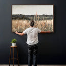 Rustic Field Landscape Wall Art Print, Giclee Canvas Wall