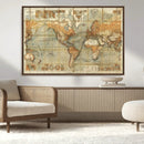 Push Pin World Map Canvas Print – Travel Tracker Wall Art by MyGreatCanvas | Canvas Wall Art Prints | Photo Prints & Wall Decor