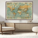 Push Pin World Map Canvas Print – Travel Tracker Wall Art by MyGreatCanvas | Canvas Wall Art Prints | Photo Prints & Wall Decor