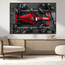 Ferrari Pit Stop Canvas Wall Art – Precision and Speed