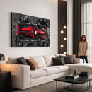 Ferrari Pit Stop Canvas Wall Art – Precision and Speed