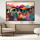 Abstract Kusama Print - Landscape Canvas Wall Art Print -