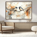 Abstract Watercolor Chickadee Bird Canvas Wall Art Print - by MyGreatCanvas | Canvas Wall Art Prints | Photo Prints & Wall Decor