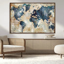 World Map Canvas Print – Framed Wall Art for Couples, by MyGreatCanvas | Canvas Wall Art Prints | Photo Prints & Wall Decor