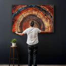 Abstract Tree Ring Art, Colorful Tree Ring Wall Decor, by MyGreatCanvas | Canvas Wall Art Prints | Photo Prints & Wall Decor