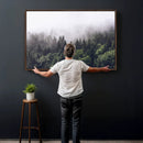 Misty Forest Wall Art | Foggy Forest Canvas Print | Large by MyGreatCanvas | Canvas Wall Art Prints | Photo Prints & Wall Decor