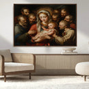 Religious Canvas Wall Art Print - Madonna and Child with by MyGreatCanvas | Canvas Wall Art Prints | Photo Prints & Wall Decor