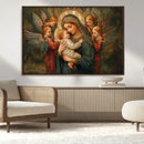 Mary Jesus Canvas Wall Art Print - Madonna and Child with