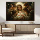Mary Jesus Canvas Wall Art Print - Madonna and Child with