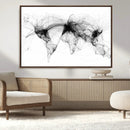 Abstract World Map Wall Art – Framed Geometric Line Canvas by MyGreatCanvas | Canvas Wall Art Prints | Photo Prints & Wall Decor