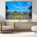 Wrigley Field Chicago Cubs Panoramic Art Multi-Piece Canvas