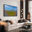 Wrigley Field Chicago Cubs Panoramic Canvas Print –
