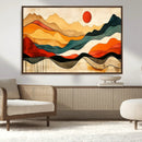 Mid Century Wall Art Print  - Abstract Woodland Print -