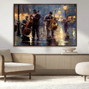 Afro Abstract Jazz Music Wall Art Canvas Print – Colorful