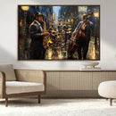 Jazz Canvas Wall Art Print – Abstract African American Music
