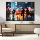 African American Jazz Canvas Wall Art Print – Abstract Music