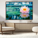 Lotus Flower Wall Art Canvas Print, Water Lily Large Wall