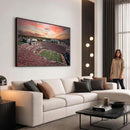 Indiana Memorial Stadium Wall Art Canvas Print, Framed