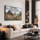 Rustic Autumn Farmhouse Wall Art Canvas Print – Serene