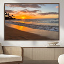 Tropical Beach Wall Art – Framed Sunset Ocean Canvas by MyGreatCanvas | Canvas Wall Art Prints | Photo Prints & Wall Decor