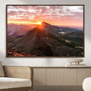 Mountain Sunrise Wall Art – Framed Alpine Ridge Canvas by MyGreatCanvas | Canvas Wall Art Prints | Photo Prints & Wall Decor