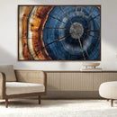 Framed Abstract Tree Ring Wall Art Print Natural Rustic Wood by MyGreatCanvas | Canvas Wall Art Prints | Photo Prints & Wall Decor