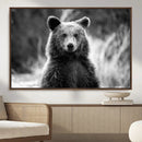 Grizzly Bear Wall Art Canvas Print – Framed Black White by MyGreatCanvas | Canvas Wall Art Prints | Photo Prints & Wall Decor