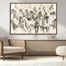 Abstract Horse Wall Art Canvas Print – Framed Horse Sketch by MyGreatCanvas | Canvas Wall Art Prints | Photo Prints & Wall Decor