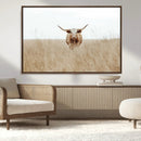 Texas Longhorn Wall Art Canvas Print – Framed Lone Cattle by MyGreatCanvas | Canvas Wall Art Prints | Photo Prints & Wall Decor