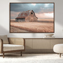 Rustic Barn Wall Art Canvas Print – Framed Wheat Field Scene by MyGreatCanvas | Canvas Wall Art Prints | Photo Prints & Wall Decor