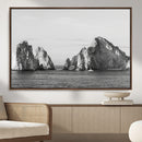 Coastal Wall Art – Framed Black White Ocean Canvas Artwork, by MyGreatCanvas | Canvas Wall Art Prints | Photo Prints & Wall Decor