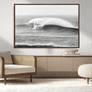 Monochrome Seascape Wall Art Canvas Print – Framed Surf Wave by MyGreatCanvas | Canvas Wall Art Prints | Photo Prints & Wall Decor